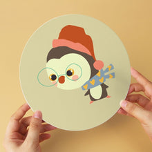 Cargar imagen en el visor de la galería, Mini Serie Pintar por Números - discos de Ø20cm (6 piezas) - Invierno en el bosque