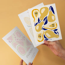 Cargar imagen en el visor de la galería, Mini Serie Pintar por Números 15x20cm (6 piezas) - Estampados frutales
