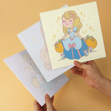 Cargar imagen en el visor de la galería, Mini Serie Pintar por Números 20x20cm (6 piezas) - Momentos de cuento de hadas