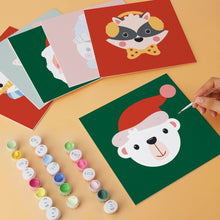 Cargar imagen en el visor de la galería, Mini Serie Pintar por Números 20x20cm (6 piezas) - Retratos navideños