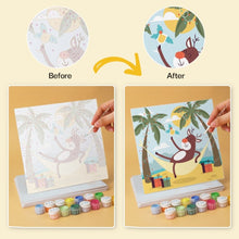 Cargar imagen en el visor de la galería, Mini Serie Pintar por Números 20x20cm (6 piezas) - Navidad tropical