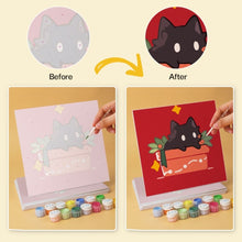 Cargar imagen en el visor de la galería, Mini Serie Pintar por Números 20x20cm (6 piezas) - Pequeños gatos felices