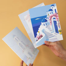 Cargar imagen en el visor de la galería, Mini Serie Pintar por Números 15x20cm (6 piezas) - Postal griega