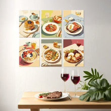 Cargar imagen en el visor de la galería, Mini Serie Pintar por Números 15x20cm (6 piezas) - Momentos gourmet