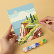 Cargar imagen en el visor de la galería, Mini Serie Pintar por Números 15x20cm (6 piezas) - Paleta de la naturaleza