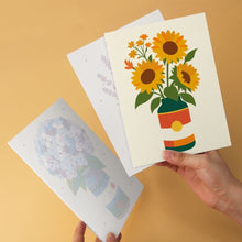 Cargar imagen en el visor de la galería, Mini Serie Pintar por Números 15x20cm (6 piezas) - Jarrones de flores rústicos