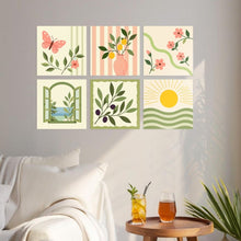 Cargar imagen en el visor de la galería, Mini Serie Pintar por Números 20x20cm (6 piezas) - Susurros del jardín