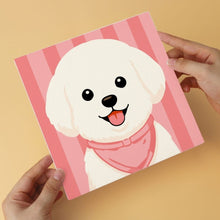 Cargar imagen en el visor de la galería, Mini Serie Pintar por Números 20x20cm (6 piezas) - Galería de cachorros con estilo
