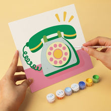 Cargar imagen en el visor de la galería, Mini Serie Pintar por Números 20x20cm (6 piezas) - Encanto de los sesenta