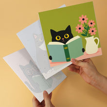 Cargar imagen en el visor de la galería, Mini Serie Pintar por Números 20x20cm (6 piezas) - Gatos literarios