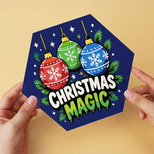 Cargar imagen en el visor de la galería, Mini Serie Pintar por Números - Hexágonos (6 piezas) - Ambiente navideño
