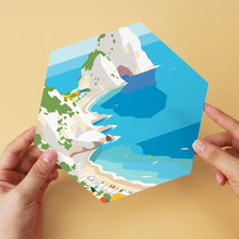 Cargar imagen en el visor de la galería, Mini Serie Pintar por Números - Hexágonos (6 piezas) - Escapada azul y blanca