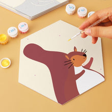 Cargar imagen en el visor de la galería, Mini Serie Pintar por Números - Hexágonos (6 piezas) - Formas de animales salvajes
