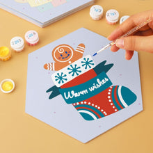 Cargar imagen en el visor de la galería, Mini Serie Pintar por Números - Hexágonos (6 piezas) - Ho Ho Navidad