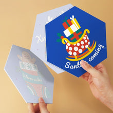 Cargar imagen en el visor de la galería, Mini Serie Pintar por Números - Hexágonos (6 piezas) - Ho Ho Navidad