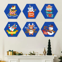 Cargar imagen en el visor de la galería, Mini Serie Pintar por Números - Hexágonos (6 piezas) - Ho Ho Navidad