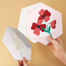 Cargar imagen en el visor de la galería, Mini Serie Pintar por Números - Hexágonos (6 piezas) - Pétalos delicados