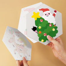 Cargar imagen en el visor de la galería, Mini Serie Pintar por Números - Hexágonos (6 piezas) - Santa Claus y sus amigos