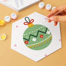 Cargar imagen en el visor de la galería, Mini Serie Pintar por Números - Hexágonos (6 piezas) - Set festivo