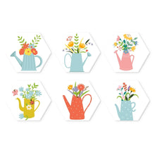 Cargar imagen en el visor de la galería, Mini Serie Pintar por Números - Hexágonos (6 piezas) - Flores de regadera 2 Figured'Art