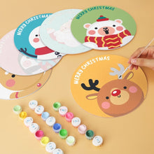 Cargar imagen en el visor de la galería, Mini Serie Pintar por Números - discos de Ø20cm (6 piezas) - Fantasía festiva