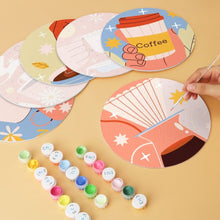 Cargar imagen en el visor de la galería, Mini Serie Pintar por Números - discos de Ø20cm (6 piezas) - Historias de café caliente