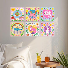 Cargar imagen en el visor de la galería, Mini Serie Pintar por Números 20x20cm (6 piezas) - Criaturas populares juguetonas
