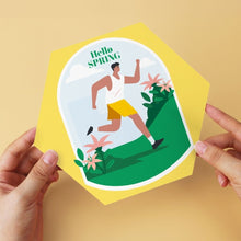 Cargar imagen en el visor de la galería, Mini Serie Pintar por Números - Hexágonos (6 piezas) - Vibras primaverales