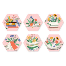 Cargar imagen en el visor de la galería, Mini Serie Pintar por Números - Hexágonos (6 piezas) - Libros en flor Figured'Art