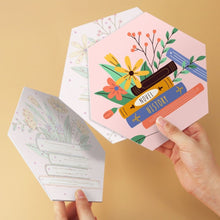 Cargar imagen en el visor de la galería, Mini Serie Pintar por Números - Hexágonos (6 piezas) - Libros en flor