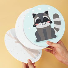 Cargar imagen en el visor de la galería, Mini Serie Pintar por Números - discos de Ø20cm (6 piezas) - Historias del bosque