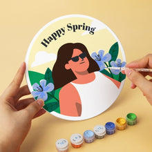 Cargar imagen en el visor de la galería, Mini Serie Pintar por Números - discos de Ø20cm (6 piezas) - Estaciones florecientes