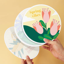 Cargar imagen en el visor de la galería, Mini Serie Pintar por Números - discos de Ø20cm (6 piezas) - Estaciones florecientes