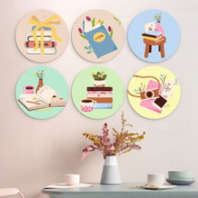 Cargar imagen en el visor de la galería, Mini Serie Pintar por Números - discos de Ø20cm (6 piezas) - Pequeños rituales creativos