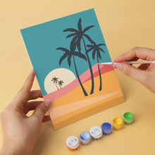Cargar imagen en el visor de la galería, Mini Serie Pintar por Números 15x20cm (6 piezas) - Costa dorada