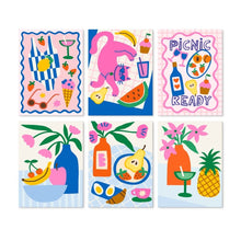 Cargar imagen en el visor de la galería, Mini Serie Pintar por Números 15x20cm (6 piezas) - Picnic de frutas Figured'Art