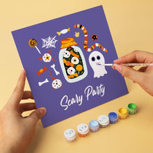 Cargar imagen en el visor de la galería, Mini Serie Pintar por Números 20x20cm (6 piezas) - Vibras de brujería