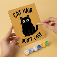 Cargar imagen en el visor de la galería, Mini Serie Pintar por Números 15x20cm (6 piezas) - Actitud felina