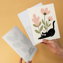 Cargar imagen en el visor de la galería, Mini Serie Pintar por Números 15x20cm (6 piezas) - Gatos negros curiosos