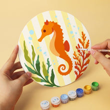 Cargar imagen en el visor de la galería, Mini Serie Pintar por Números - discos de Ø20cm (6 piezas) - Vida marina