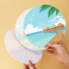 Cargar imagen en el visor de la galería, Mini Serie Pintar por Números - discos de Ø20cm (6 piezas) - Paisajes de ensueño 2