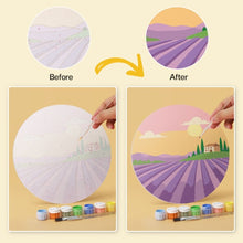 Cargar imagen en el visor de la galería, Mini Serie Pintar por Números - discos de Ø20cm (6 piezas) - Paisajes de ensueño 2