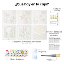 Cargar imagen en el visor de la galería, Mini Serie Pintar por Números 20x20cm (6 piezas) - Vistas desde la ventana