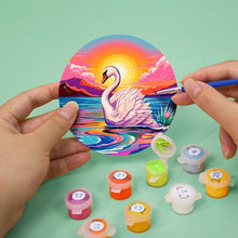 Cargar imagen en el visor de la galería, Pintar por números Posavasos 10cm (6 piezas) - Vida Marina Colorida