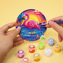 Cargar imagen en el visor de la galería, Pintar por números Posavasos 10cm (6 piezas) - Pájaros Tropicales Vibrantes