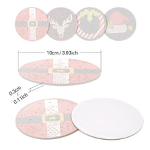Cargar imagen en el visor de la galería, Pintar por números Posavasos 15cm (4 piezas) - Regalo de Navidad Creativo