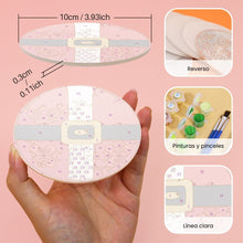 Cargar imagen en el visor de la galería, Pintar por números Posavasos 15cm (4 piezas) - Regalo de Navidad Creativo