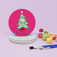 Cargar imagen en el visor de la galería, Pintar por números Posavasos 15cm (4 piezas) - Regalo de Navidad Creativo 2