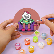 Cargar imagen en el visor de la galería, Pintar por números Posavasos 15cm (4 piezas) - Regalo de Navidad Creativo 2