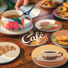 Cargar imagen en el visor de la galería, Pintar por números Posavasos 10cm (6 piezas) - Café de París